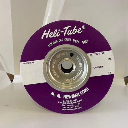 Heli-Tube Forward Cut Cable Sleeve, 1.30 in Inside Dia., 1-1/2 in to 10 in Max Bundle Dia., 25 ft, LDPE HT 1 1/2 C-25